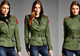 Damenjacke im Military-Look