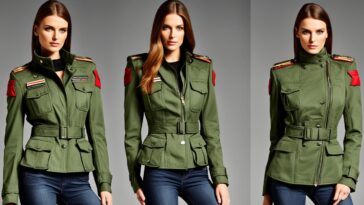 Damenjacke im Military-Look