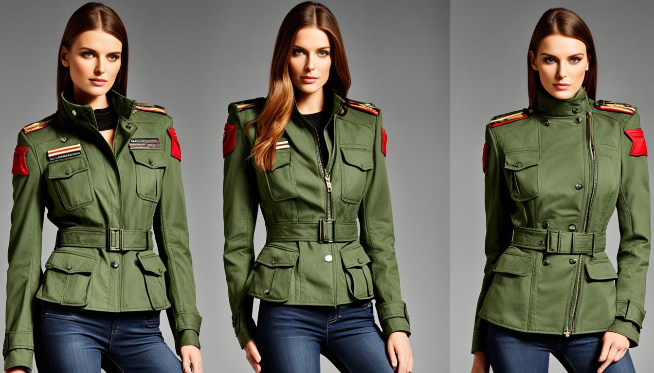 Damenjacke im Military-Look